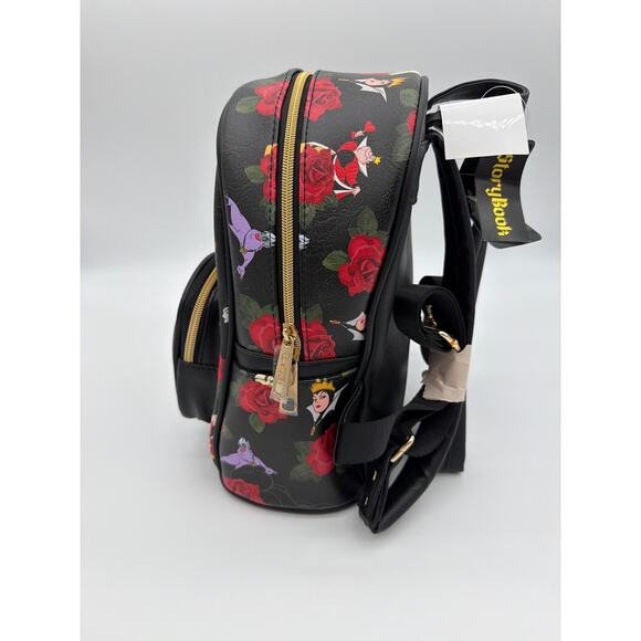 Disney Villains Roses and Thorns AOP MINI BACKPACK PALM Storybook NWT